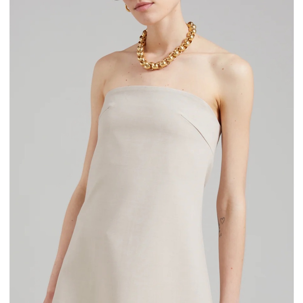 The Frankie Shop Tan Strapless Top